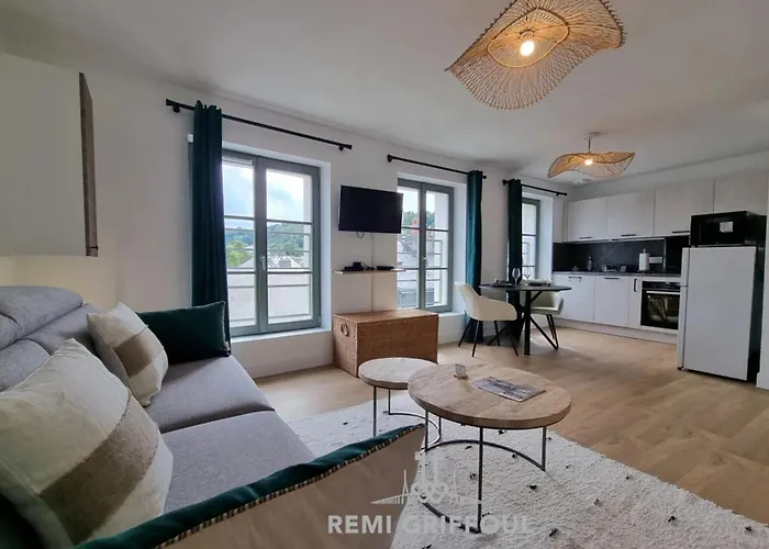 아파트 L'oree Des Brumes Historic Center 2 People 옹플뢰르